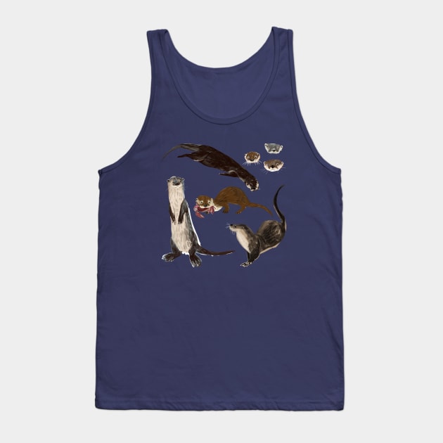 New World otters Tank Top by belettelepink